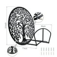 thumbnail image 2 of Hose Holder, Garden Water Reel Hanger,Outdoor Water Pipe Iron Rack,Wall-Mounted, Outdoor Hose Storage, Decorative Water Pipe Rack, Tree Pattern, 2 of 7