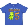 thumbnail image 3 of Inktastic Dragon 5th Birthday Turning Five Boys or Girls Toddler T-Shirt, 3 of 5
