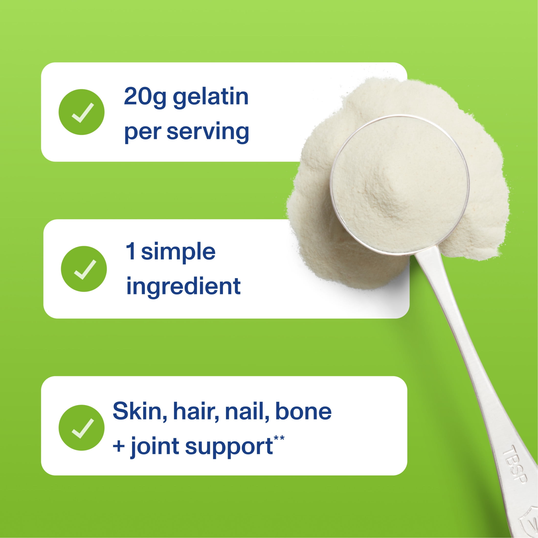 Vital Proteins Beef Gelatin Powder; Hair, Skin and Joint Support, Unflavored 16.4 oz