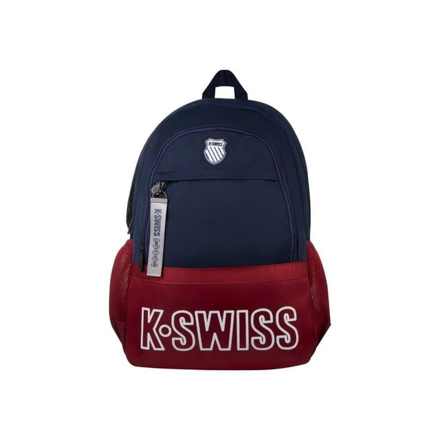 Mochila Unisex K-Swiss Olimpic Azul Con Rojo