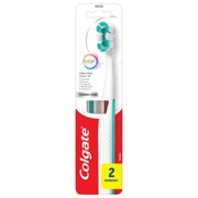 Colgate Total Active Prevention Foaming Clean Medium Toothbrush, 2 Pack
