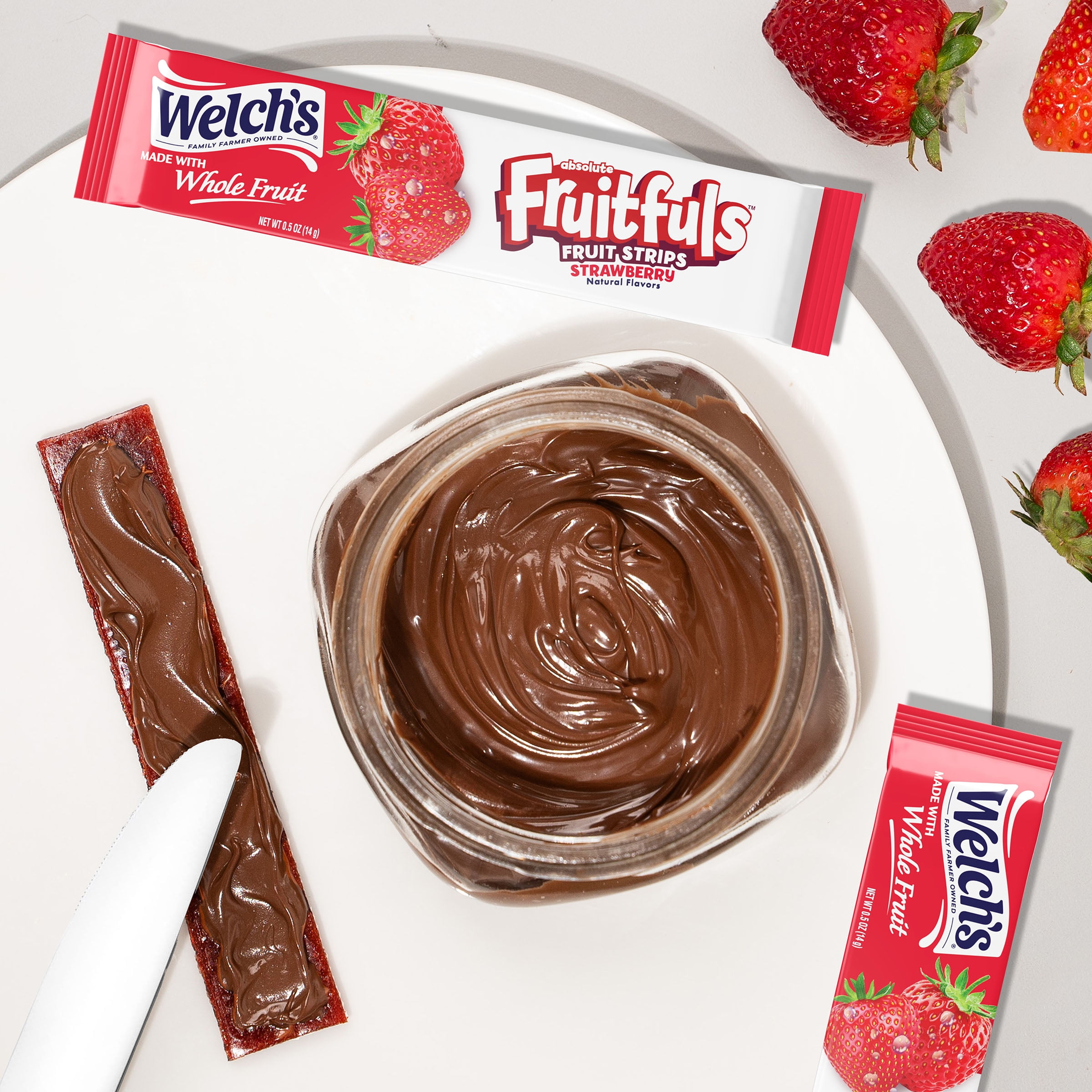 (3 pack) Welch's Fruitfuls Strawberry Soft Fruit Strips, .5 oz (10 pack)