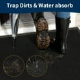 thumbnail image 4 of BESTVUE Commercial Outdoor Doormat Heavy Duty for Front Door Entrance Welcome Mat Non-Slip Black 4"x11", 4 of 6