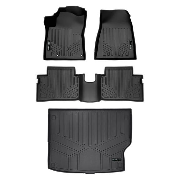 SMARTLINER All Weather Custom Fit Black 2 Row Floor Mats and Cargo Liner Set Compatible With 2023-2024 Kia Niro PHEV (Only Fits Plug-In Hybrid Models)