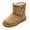 Tan, variant on Girls Snow Boots – Warm Winter Boots with Faux Fur, Suede Water-Resistant Mini Boots for Kids