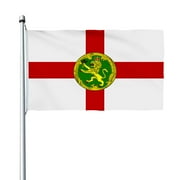 Aihccy Alderney Flag with Brass Grommets Size - 3x5Ft