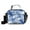 Blue Tie-dye Pattern, variant on Insulated Lunch Bag 6L Leak-Proof Lunch Box with Shoulder Strap Multiple Pockets Lunch Tote Explosion Of Blue Ink