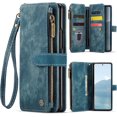 thumbnail image 1 of Funda billetera para Samsung Galaxy Z Fold 6 con [Soporte para bolígrafo S], Soporte para Tarjeta, Bolsillo Magnético con Cremallera, Correa para el cordón, Billetera con tapa de cuero, 1 of 8