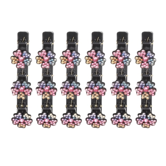 Hairstyle Braided Hair Clip, Plastic Wide Tooth Lightweight Braided Hair Clips Colorful for Makeup