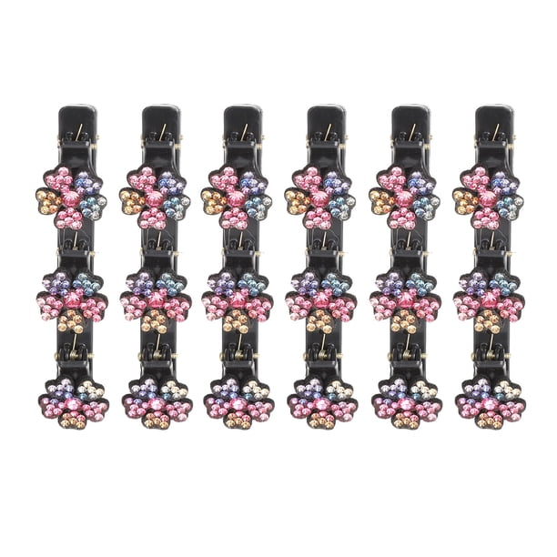 Pinza Para El Cabello Trenzada Para Peinado, Plástico Reutilizable, Colorido, 6 Uds., Pinzas Para El Cabello Trenzadas, Accesorios Para Lavarse La Cara Para Mujeres