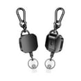 thumbnail image 1 of 2 Pack Porte-Clés Rétractable, Porte-Clés en Métal Résistant, Porte-Clés Mousqueton avec Clip Ceinture, 1 of 5