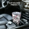 thumbnail image 7 of Waldeal Floral Skull Tumbler Cup, Stainless Steel Insulated Travel Coffee Mug for Men Women 20 OZ, 7 of 7