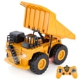 thumbnail image 2 of PEACNNG Kids Control Dumper Truck  Controlled Dumper Construction Site Vehicle For Kids  1 24 Scale 6 Channels Remote Control Dumper Truck Toy With Lights, 2 of 6