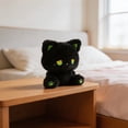 thumbnail image 3 of Sleeping Cat Plush Stuffed Animal With Embroidered Face, Ultra-Soft Plush Toy, Cute Golden Green Decor, 6.3 Inch Comfort Companion, Bedroom Decor Gift, 3 of 9