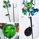 thumbnail image 2 of Luz De Enchufe De Tierra De Molino De Viento Molino de viento solar Enchufe de tierra Luz 3D Hierro Colorido Viento Spinners Lámpara de césped (A), 2 of 8