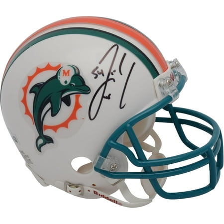Zach Thomas Miami Dolphins Autographed Riddell Throwback Mini Helmet - Fanatics Authentic Certified
