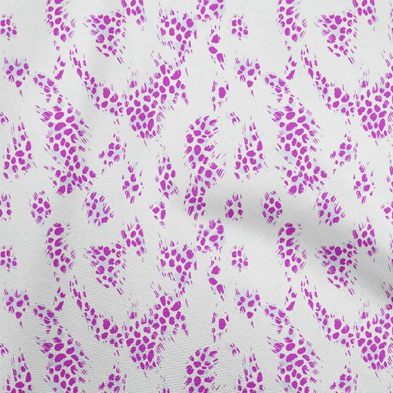 oneOone Cotton Poplin Twill Purple Fabric Animals Dress Material Fabric Print Fabric By The Yard 56 Inch Wide