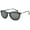Black, variant on Round Panto Retro Sunglasses - Black Frame / Smoke Lens