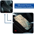 thumbnail image 5 of Tree Soft Comfortable Furry Printed Car Armrest Pad Mat Cover, 12.5x8.2 Inch Armrest Accessories, 5 of 6