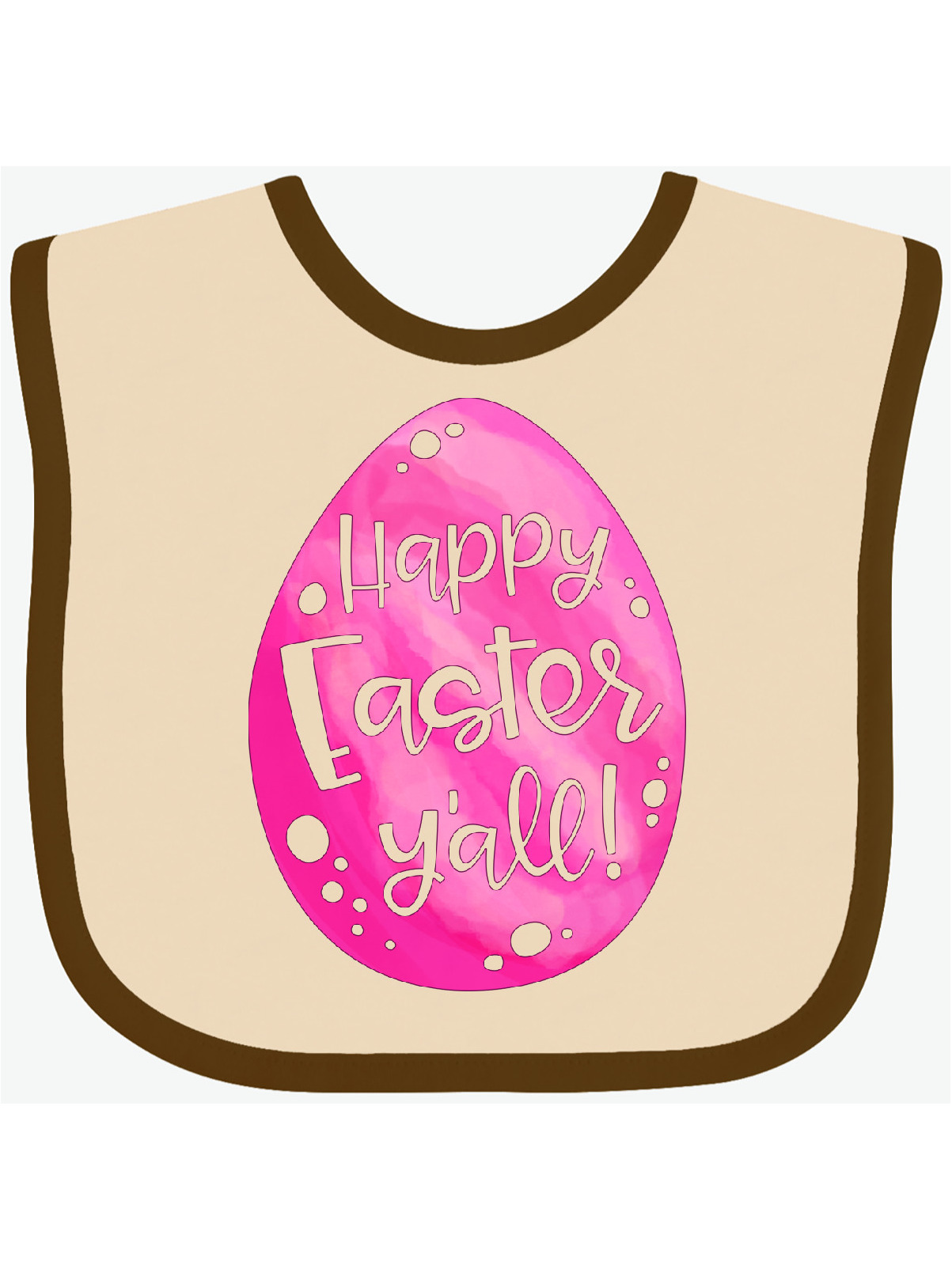 Happy Easter, Y'all Pink Easter Egg Baby Bib - Walmart.com ...