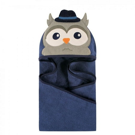 UPC: 0660168570854 | Hudson Baby Infant Boy Cotton Animal Hooded Towel Mr Owl One Size