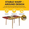 thumbnail image 4 of Cows Sunflowers Table Cloths for 3 Foot Rectangle Tables, Spring Floral Bees Farmhouse Barn Patio Waterproof Elastic Fitted Tablecloths, Washable Rectangular Table Cover for Camping, 4 of 8