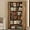 Vintage Brown, variant on ANCTOR Corner Bookshelf, 6 Tiers Corner Bookcases with Baffles Etagere Shelf Storage Rack for Living Room Home Office, Vintage Brown