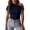 e-159Blue655, variant on FUYUDY Women Tshirts Slim Fit Ribbed Short Sleeve T-Shirt Soft Basic Stretch Casual Tee Tops For Everyday Comfort Stylish Female Solid Color Dailywear