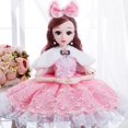 thumbnail image 5 of Muñecas de moda para niñas de 60 cm, grandes, originales, hechas a mano, 1/3, conjunto completo, 15 muñecas articuladas, juguetes para niñas, Gif para niños, muñecas de moda, 5 of 5