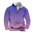 thumbnail image 2 of Sudadera sin capucha para hombre, informal, a la moda, con cuello alto, estampado de calaveras, cremallera, jersey de manga larga, blusa de poliéster para hombre, 2 of 5