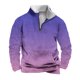 thumbnail image 2 of Sudadera sin capucha para hombre, informal, a la moda, con cuello alto, estampado de calaveras, cremallera, jersey de manga larga, blusa de poliéster para hombre, 2 of 5