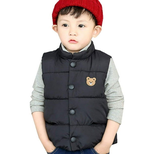 LANBAOSI Boy Puffer Vest Toddler Winter Down Vest Lightweight Sleeveless Jacket 23T