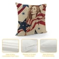 thumbnail image 4 of SHANXI America Flag Throw Pillow Cover, Decor Cushion Case for Sofa 12x12in, 4 of 5