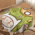 thumbnail image 4 of Adventure Time Round Tablecloth Print Decorative Table Cover Washable Table Cloths for Dining Party Picnic 36x36in, 4 of 8