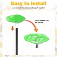 thumbnail image 4 of Uxcell 2-Pack Bee Watering Station, 30cm/11.8 Inch Resin Bee Bath for Garden Water Feeder, Colorful Butterfly Bath Bowl for Outdoor/Garden/Yard Decor [Green], 4 of 6