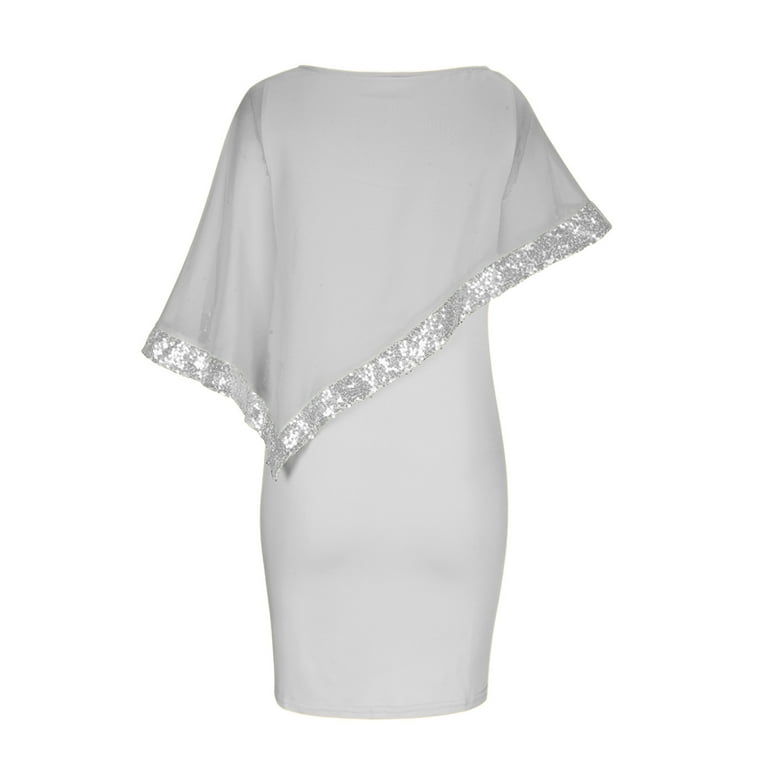 WMTBSRSW Plus Size Dresses For Curvy Women Cape Dress with Chiffon