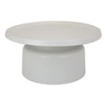 thumbnail image 2 of Ricca Plant Stand Table, White Metal, Round 29 Inch Top, Pedestal Base, 2 of 5