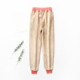 thumbnail image 3 of Pantalones casuales Gibobby Terciopelo Mujer Largos cálidos Color sólido Invierno XL, 3 of 5