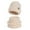 #0509-Beige, variant on AUNVITO Cozy Knitted Earmuffs Hat & Scarf Set with Adjustable Fit Unisex Winter Warm Beanie for Women and Men