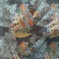 thumbnail image 3 of Paisley Tulle Curtains with Rod Pocket, Unusual Oriental Leaf Floral Like Motifs with Peacocks on Image Print, Sheer Drape for Wedding Party 2 Panels, 7 Sizes, Blue and Orange, by Ambesonne, 3 of 3