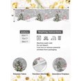 thumbnail image 4 of Grey Snowman Christmas Mantel Scarf Fireplace Decorations for Living Room, Xmas Tree Ball Winter Snowflake Branches Fireplace Mantel Scarf Cover Runner for Thanksgiving/Christmas Decor 90"x17", 4 of 6