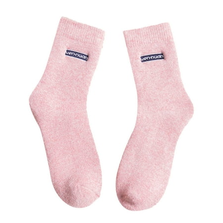 

kpoplk Christmas Socks Women Women Knit Socks Over The Knee High Leg Warmers Winter Long Boot Stockings Warm Sock(Pink)