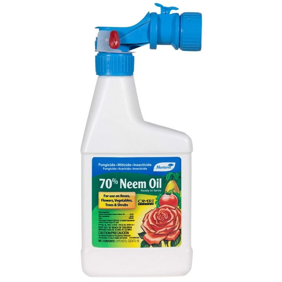 Monterey Lawn & Garden Ready To Use Insecticide Neem Oil Spray Omri Pt