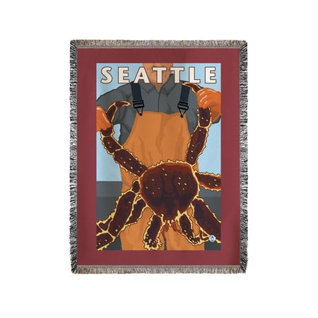 King Crab Fisherman - Seattle, Washington - LP Original Poster (60x80 Woven Chenille Yarn