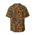 thumbnail image 6 of Lsque Picnic print Men's Cuban Collar Short Sleeve Shirt Summer Beachwear Casual Button Down Fashionable Vacation Leisure Shirt-XX-Large, 6 of 7