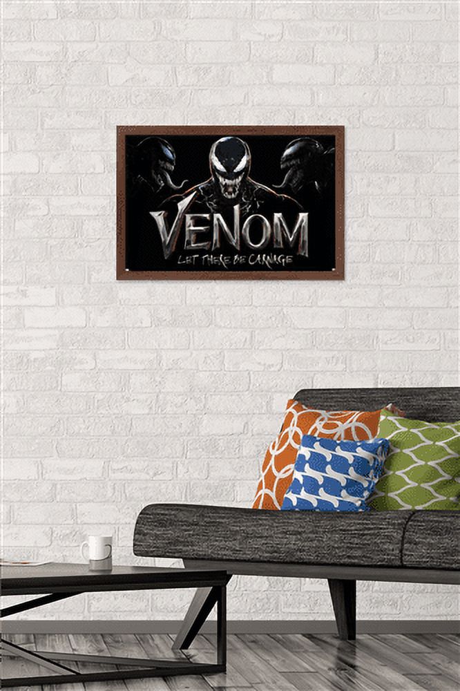 Marvel Venom: Let There be Carnage - Collage Wall Poster, 14.725" x 22.375", Framed