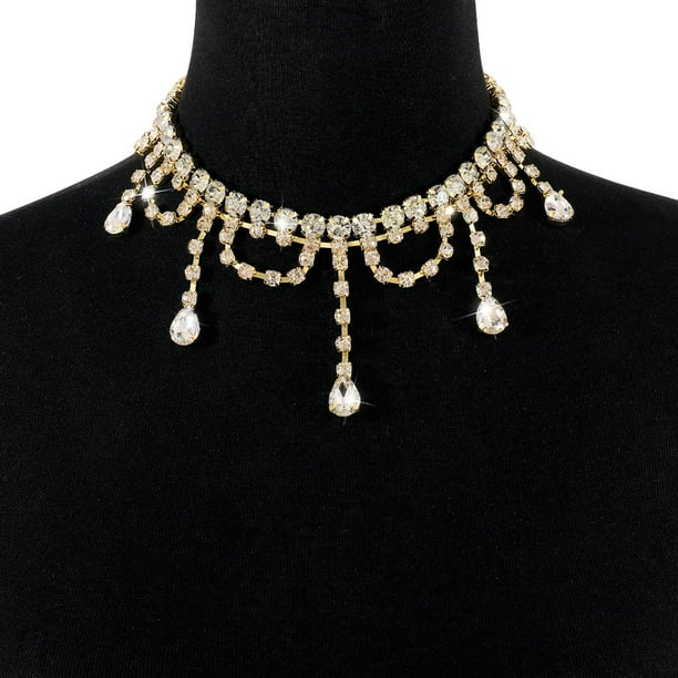 Collar colgante Salvador de moda accesorios de vestido elegante para cumpleaños niñas mujeres Dorado