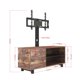 thumbnail image 5 of Rustic Brown TV Console with push-to-open Storage Cabinet for TV up to 65in Wood &glass TV Stand for Living Room Bedroom My Lux Decor Round, 5 of 6