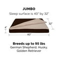 thumbnail image 3 of FurHaven Pet Products Berber & Suede Blanket-Top Orthopedic Deluxe Mat Pet Bed for Dogs & Cats - Espresso, Jumbo, 3 of 12