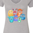 thumbnail image 4 of Inktastic Halloween Monsters Women's V-Neck T-Shirt, 4 of 5